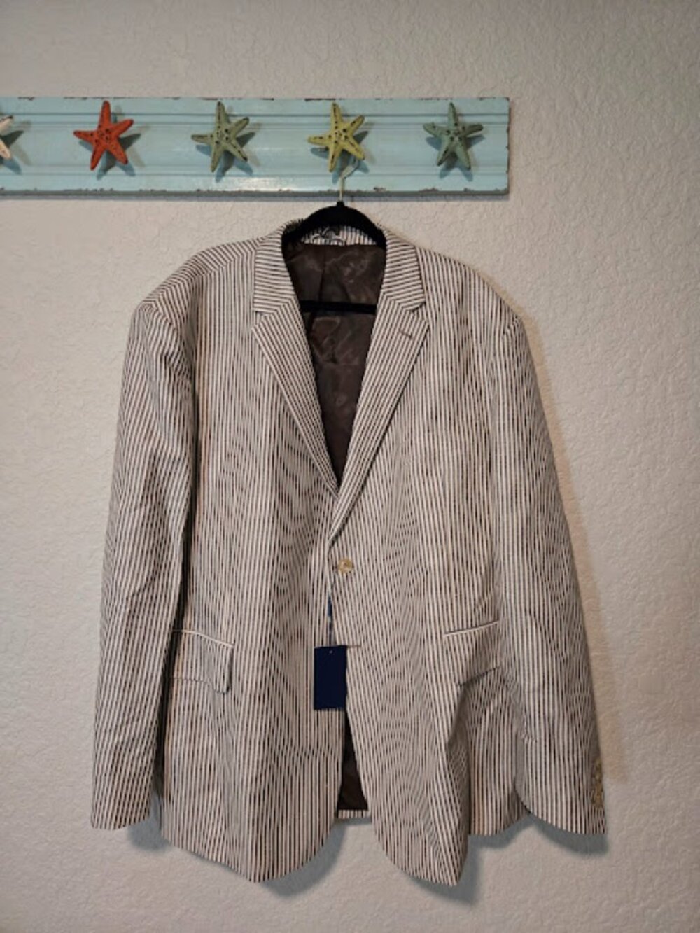 J. Peterman Striped Suit Jacket